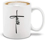 Faith Cross Coffee Mug Christian Jesus Love Religious. Fixed Price $12.97.