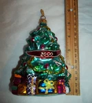 Christopher Radko Christmas Tree Glass Ornament 2000 Giving. Fixed Price $21.00.