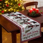 Personalized Christmas Snowman Quilted Table Runner Custom Family Name Xmas Deco. Fixed Price $48.25.