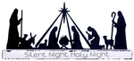 Nativity Scene For Christmas, Metal Decoration Sign Set With Black. Fixed Price $13.46.