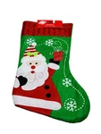 Christmas House Santa Character Stocking With Fleece Cuff. 18 Inches. Fixed Price $14.88.