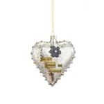 Demdaco Kelly Rae Roberts Blown Glass Heart Ornament You Are Loved And Treasured. Fixed Price $12.95.