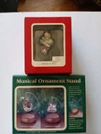 Vtg 1990 Santa Checkin It Twice Ornament Stand Carlton Cards Heirloom W/boxes. Fixed Price $10.99.