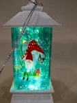 Ganz Gnome Mushroom Led Light Up Shimmer Lantern Ornament- New W/tag-free Ship.. Fixed Price $12.95.