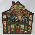 Holiday Living Led Animated Advent Calendar Lights Up Plays Christmas Music Euc. Fixed Price $129.95.