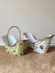 Pioneer Woman 2-PIECE Holiday Christmas Nesting Metal Basket Set. Fixed Price $15.99.