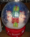 Gemmy Light Up Snowman Let It Airblown Inflatable 6 Ft Globe. Fixed Price $137.50.