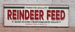 Reindeer Feed Christmas Wood Sign 18" X 6" Holiday Home Decor Burton +. Fixed Price $19.99.