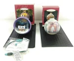 Lot Of 2 Hallmark Ornaments Kinkade The Warmth Home & Rockwell Sentiment. Fixed Price $10.00.