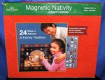 Kurt Adler J3767 Wooden Nativity Scene Advent Calendar With 24 Magnetic Pieces. Fixed Price $97.25.