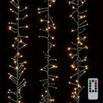 Raz Imports Christmas Cluster Lights 19.6 Ft Garland 600 Warm White Led. Fixed Price $49.97.