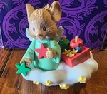 Angel Mouse Cloud Christmas Ornament Mistletoe Magic Collection 1993. Fixed Price $8.25.