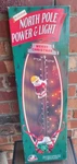 New, Mr Christmas North Pole Power & Light Santa Climbing Up Sign Rare. Fixed Price $325.00.