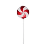 Vickerman 24" Plastic Candy Lollipop Christmas Ornament In Red/white. Fixed Price $36.08.