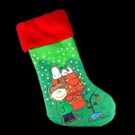 Kurt Adler Peanuts Snoopy Dog House Charlie Brown Christmas Stocking 17IN Green. Fixed Price $28.95.