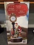 Santa Holiday Clock Led Christmas Tree Figure Table Sculpture Decorations Costco. Fixed Price $75.00.