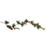 Northlight 54" Snowy Pine Cones Berries Needles Artificial Christmas Garl. Fixed Price $25.19.