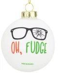 Tree Buddees Oh Fudge Funny Glass Christmas Ornament. Fixed Price $26.42.