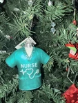 Kurt Adler Noble Gems Glass Nurse Scrubs Christmas Ornament. Fixed Price $6.95.