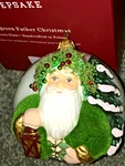 Hallmark Keepsake 2016 Evergreen Father Christmas Glass Ball Ornament New. Fixed Price $33.99.