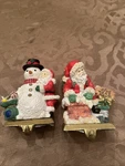 Christmas Stocking Holders For The Hearth Two Heavy. Fixed Price $25.00.