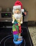 Brand New. Holiday Home 15IN Wood Santa With Surfboard Surfer Nutcracker. Fixed Price $30.00.