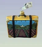 Nordstrom At Home Provenance Travel Suitcase Glass Ornament New. Fixed Price $34.79.