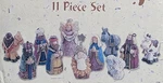 Giftco Vintage 11 Pc Polystone Nativity Set Mini Figurines Christmas Holiday. Fixed Price $12.99.