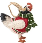 Kurt Adler Resin Farm Animal Sweater Christmas Ornament--rooster. Fixed Price $16.99.