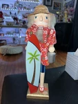 14" Holiday Traditions Surfer Nutcracker With Surfboard & Bucket - 2014. Fixed Price $24.99.