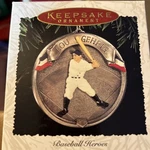 Hallmark Keepsake Ornament Lou Gehrig 1995 Baseball Heroes Collector's Series. Fixed Price $5.00.
