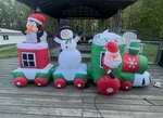 11FT Gemmy Inflatable Christmas Train. Fixed Price $80.00.
