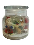 Beautiful Christmas Santa Reindeer Gel Candle Gerson International New. Fixed Price $16.96.