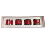Pier 1 Napkin Rings Christmas Reindeer Trees Enamel On Metal Red Green Set Of 4. Fixed Price $23.30.