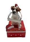 Jack Russel Terrier" My Best Buddy" Christmas Ornament. Fixed Price $14.99.