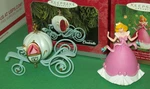 Hallmark Lot Dressing Cinderella Coach Disney 1998 2000 Ornaments. Fixed Price $37.49.