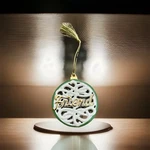 Lenox For My Friend Ball The Holidays Christmas Ornament Ceramic White Gold. Fixed Price $15.00.