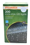 Sylvania Outdoor Christmas Led 200 Icicle Style Lights White Wire Cool. Fixed Price $29.99.