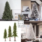Vickerman Plastic Artificial Christmas Tree With 2362 Pvc Tips In Green. Fixed Price $1285.47.