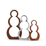 Namb Holiday Snowmen Silhouettes Set - Designer Trio Figurines, Ideal For. Fixed Price $124.94.