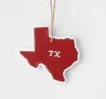 3.75'' Red Metal Texas White Wood Christmas Tree Ornament - Wondershop. Fixed Price $12.14.