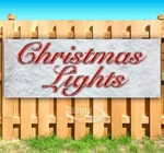 Christmas Lights Advertising Vinyl Banner Flag Sign Many Sizes Usa SB02017. Fixed Price $99.19.