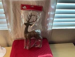 Reindeer Figurine - Direct Export Co, Inc. Plastic 11" Christmas Ornament Vtg. Fixed Price $7.00.