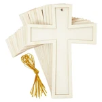 Bright Creations Wooden Crosses For Crafts - 3.8 X 5 In, 12 Pack, Gold. Fixed Price $14.75.