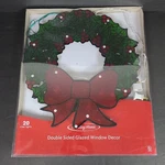 Holiday Home Glazed Shimmering Christmas Wreath Silhouette Light Cor 16.5". Fixed Price $18.99.