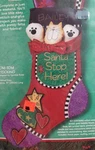 Sunset Tom-tom Stocking 18116 Felt And Fabric Christmas Kit. Fixed Price $16.44.