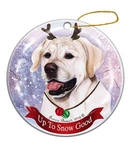 Holiday Pet Gifts English White Lab Dog Porcelain One Size, Multi Color. Fixed Price $29.99.