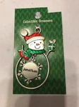 Christmas Snowman Personalized "jonathan" Collectable Silver Ornament Ganz New. Fixed Price $29.88.