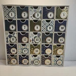 Christmas Advent Calendar 25 Day Countdown Each Box 2" Blue Design X11. Fixed Price $13.00.