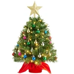 Joiedomi 24"/2FT Mini Christmas Tree Tabletop Set With Clear Led Lights, Arti.... Fixed Price $58.88.
